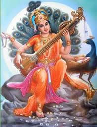 Saraswati namastubhyam varade kamaroopini l vidyarambham karishyami, siddhirbhavatu me sada. Jai Maa Saraswati Indischen Gottern Kali Gottin Indische Kunst