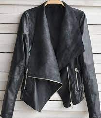 Long Sleeve Faux Leather Jacket For Women Leather Jackets Women Jackets For Women Leather Jacket
