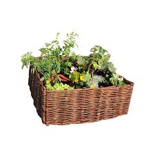 Carre Potager En Osier Brun 100x100 Cm Potager Enfant Silvacane Jardin Botanic Composteur 800 litres pin traite autoclave dimensions : eur