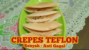 Isi dengan susu cokelat atau nutella. Resep Crispy Crepes Teflon Anti Gagal Takaran Sendok Teflon Youtube