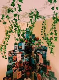 Fake ivy wall decor bedroom. Boho Hippie Collage Wall Indie Bedroom Indie Room Decor Room Inspiration Bedroom