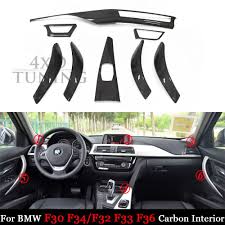For Bmw F30 Interior 3 Series F30 F34 Gt 4 Series F32 F33 F36 Carbon Fiber Interior Trim Cover 2012 2013 2014 2015 2016 2017 Infiniti Logo Bmw Interior Trim