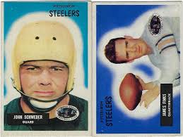 1955 BOWMAN JAMES FINKS PITTSBURGH STEELERS NRMT #120 ORIGIANL