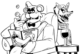 Animatronic da stampare e colorare / conta e colora: Disegni Di Five Nights At Freddy S Da Colorare 100 Immagini Da Stampare