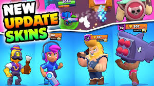 Characters from the brawl stars game in png format. Every New Skin In Brawl Stars New Star Shelly Bull Brock Skin Global Update Overview Youtube