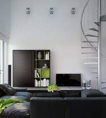 Visualizations Of Modern Apartments That Inspire Modern Apartment Design Apartment Design Monochrome Living Room