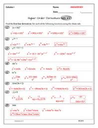 Derivative worksheets derivative worksheets include practice handouts based on power rule, product rule, quotient rule, exponents, logarithms, trigonometric angles. Derivatives Higher Order Derivatives 4 Wksts 30 Problems Distance Learning