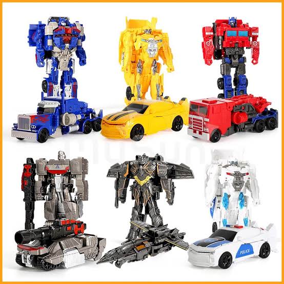 Robot biến hình xe ô tô rô bốt đồ chơi mô hình lắp ráp oto trẻ em