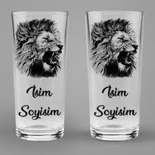 Ikon Raki Kadehleri Kadeh Sepeti Aslan Baski Bardak