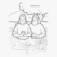 I don't know about you, but i always like to put a smile on my jack o' lantern. John Baptizes Jesus Coloring Page Line Art Hd Png Download Transparent Png Image Pngitem