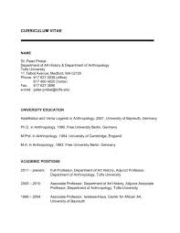 Zety cv builder is free to create a cv. Curriculum Vitae Tufts University