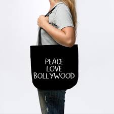 Films grossed nearly $10.8 billion in 2012 compared to india's meager $1.6 billion. Peace Love Bollywood India Sac Fourre Tout Teepublic Fr