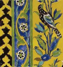 A Safavid cuerda seca tile, Persia, 17th century, by Adam Asar, No 27a Art  Print