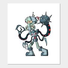 6pm score deals on fashion brands Cyborg Squidward Spongebob Squarepants Posters And Art Prints Teepublic Uk