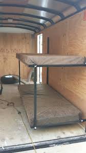 These folding bunk beds were created by one of our own subscribers. Rv Fold Up Bunks Sprinter Cargo Trailer Camper Enclosed Trailer Camper Cargo Trailer Camper Conversion