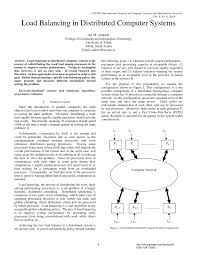 Pdf Load Balancing In Distributed Computer Systems