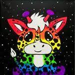 Kids Camp Day Session! Colorful Giraffe