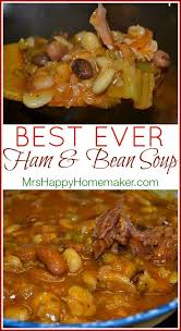 This Is The Best Ham Bean Soup I Ve Ever Had It S Thick Hearty Insanely Delicious Plus It Also Fr Ham And Bean Soup Bean Soup Recipes Ham Soup Recipes
