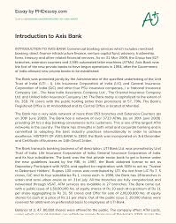 Average axis bank virtual relationship manager salary in india is ₹ 4.1 lakhs for employees with less than 1 year of experience to 9 years. Introduction To Axis Bank Phdessay Com