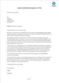 Internships are an incredibly way to gain valuable experience, learn something new, and make new friends. Grant Extension Request Letter Template Templates At Allbusinesstemplates Com