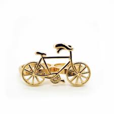 Double Finger Bicycle Ring Bicycle Retro Fashion Rings