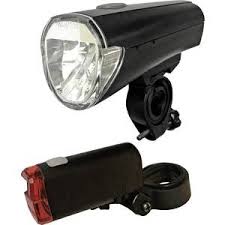 Arcas Fahrradbeleuchtung Set Led Batteriebetrieben Schwarz Kaufen