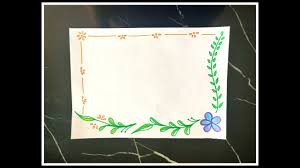 New Border Design Floral Border Design Project File Decoration On Pa Floral Border Design Border Design Front Page Design