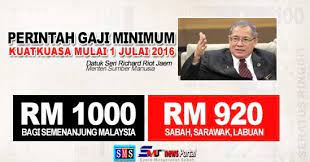 Menurut menteri sumber manusia datuk seri richard riot jaem, perintah tersebut melibatkan semua pekerja di sektor swasta kecuali pekerja pekhidmatan domestik. Perintah Gaji Minimum 1 Julai Tanpa Penangguhan Buletin Sabah