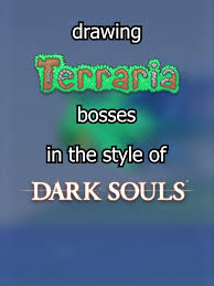 Drawing Duke Fishron as a Dark Souls Boss