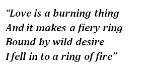 Johnny Cash S Ring Of Fire Lyrics Meaning Song Meanings And Facts