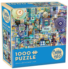 Cobble hill jigsaw puzzles reviews. Blue Collage Jigsaw Puzzle 1000 Piece Cobble Hill Puzzle Company