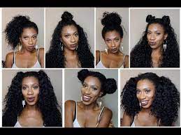 7 Styles 1 Wig Outre Peruvian Bundle Half Wig Review Youtube Half Wigs Wig Hairstyles Cool Hairstyles
