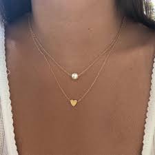 Everlasting gold 14k white gold box chain necklace. Buy Simple Fashion Imitation Pearl Love Heart Double Layer Clavicle Chain Necklace Accessories Jewelry At Affordable Prices Price 11 Usd Free Shipping Real Reviews With Photos Joom
