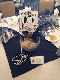 Table Centerpieces Roaring 20s Party 20s Party Decorations Table Centerpieces