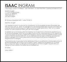 Cover letters are your first impression, so make it a good one. Android Developer Cover Letter Sample Cover Letter Templates Examples