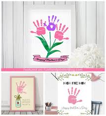 From funny sleep masks to hilarious cook books, you mom won't be able to stop laughing this mother's day. Print And Make Mother S Day Gifts From Kids Fun Handprint Art
