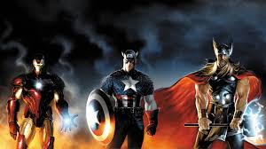 Even the binary form of captain marvel can't defeat the mighty thor. Wallpaper 1920x1080 Px Captain America Comics Iron Man Thor 1920x1080 Wallpaperup 738685 Hd Wallpapers Wallhere