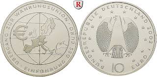 — durch die „londoner verträge. Bundesrepublik Deutschland Gedenkpragungen 10 Euro 2002 F Pp J 490