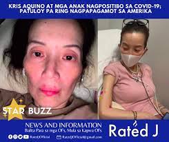 Rated J - Sa Instagram post ni Kris Aquino, inamin niya na nasa United  States siya upang magpagaling sa kanyang auto-immune condition. Normal daw  ang kanyang kidneys at liver at wala siyang