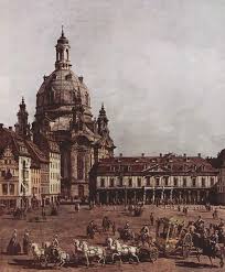 Dresden Market With The Frauenkirche 1749 1751 Painting By Bernardo Bellotto Dresden Dresden Frauenkirche Germany
