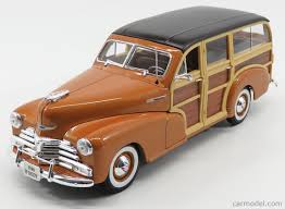 How big is a chevy woody station wagon? Maisto 36854lbr Scale 1 18 Chevrolet Fleetmaster Woody 1948 Light Brown Wood Black