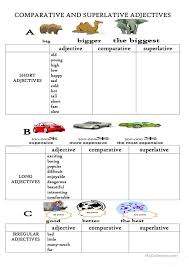 Colouring sheets, crossword and wordsearch puzzles and. Comparative And Superlative Adjectives English Esl Worksheets Superlative Adjectives Adjective Worksheet Comparative Adjectives Worksheet