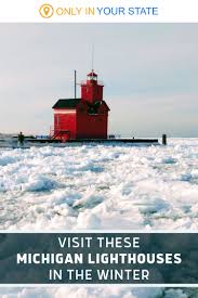 These Michigan Lighthouses Are Especially Enchanting During The Wintertime In 2021 Winter Travel Destinations Lighthouse Michigan