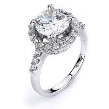 Big 3 Carat Cz Engagement Ring With Halo Cubic Zirconia Etsy Stone Engagement Rings Sterling Silver Engagement Rings Cubic Zirconia Engagement Rings