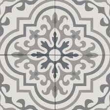 Tuscany 8 X 8 Floor Wall Tile In Dk Blue Blue Gray St Gray Wht Decorative Ceramic Tile Bathroom Floor Tiles Decor