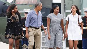 The obama family, including malia and her younger sister, sasha, have been heavily guarded by security agents for a long time; Michelle Obama On Sasha Malia Quarantine Routine How They Stay Sane Hollywood Life