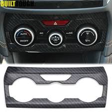 For Subaru Xv Crosstrek 2018 Ac A C Warning Light Dashboard Switch Panel Center Console Carbon Fiber Cover Trim Beze Center Console Carbon Fiber Warning Lights