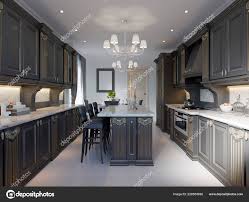modern classic kitchen design black