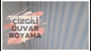Cizgili Duvar Boyama Duvar Dekorasyon Kendin Yap Youtube