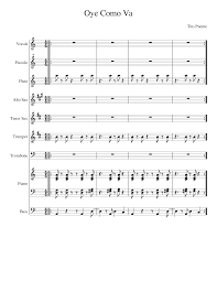 Oye Como Va Full Score Sheet Music For Piano Trumpet In B Flat Trombone Flute More Instruments Mixed Ensemble Musescore Com It's linked from the main posting above. oye como va full score sheet music